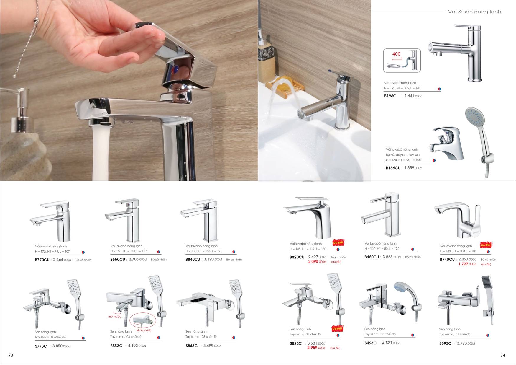 Catalogue và Bảng giá Thiết bị vệ sinh CAESAR mới nhất 2025 /Page 38